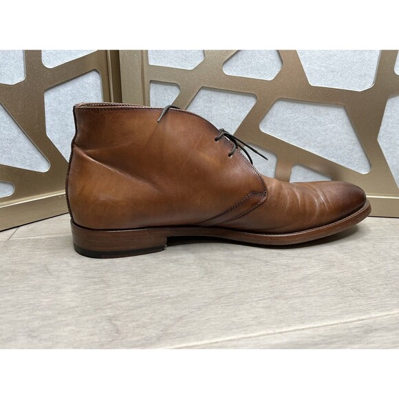 Antonio Maurizi chukka boots 45 Us 11.5 12 Brown Leather Men Shoes Italy